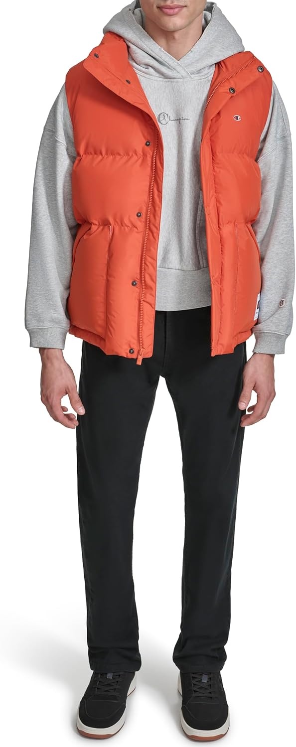 image:imageChampion Mens Puffer Vest With LogoOrange