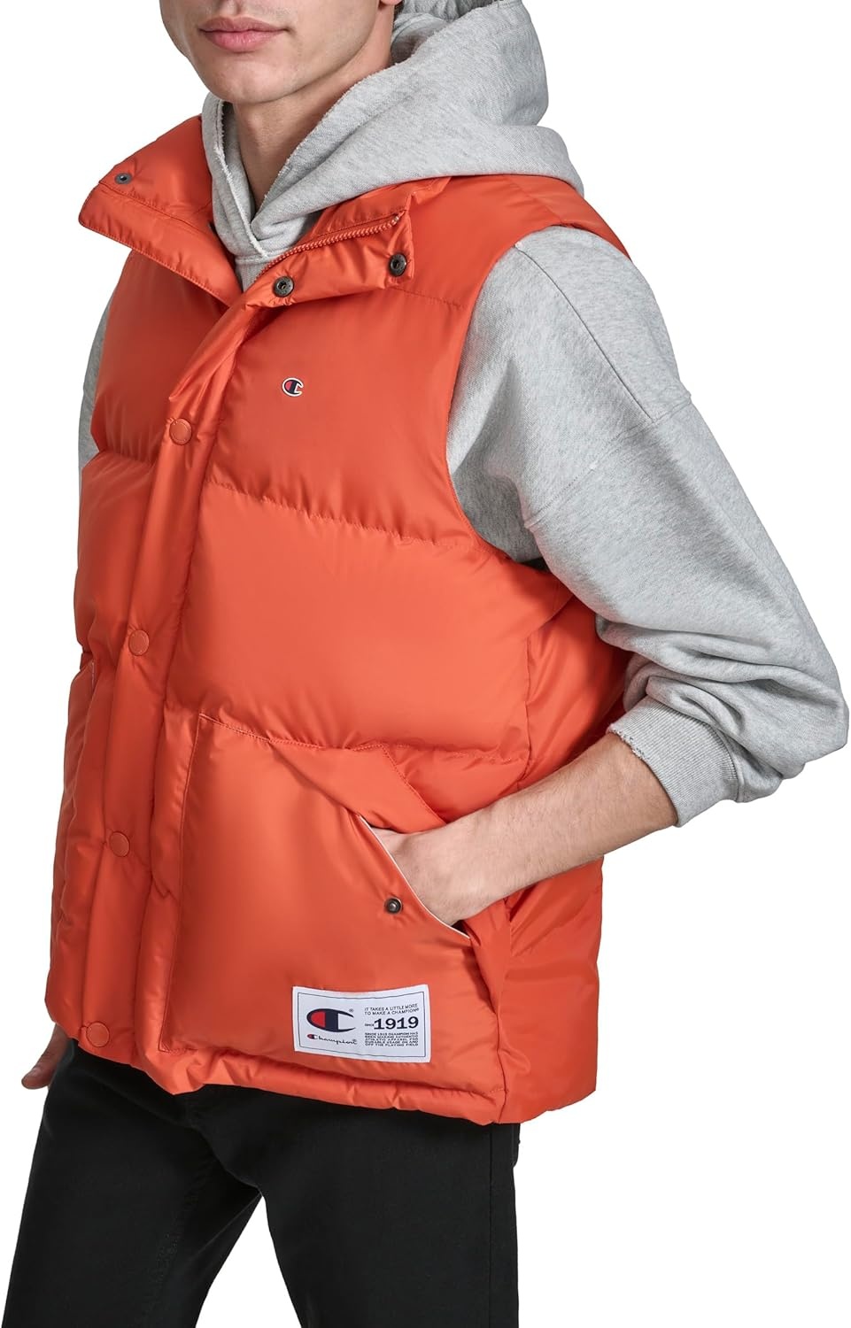 image:imageChampion Mens Puffer Vest With LogoOrange