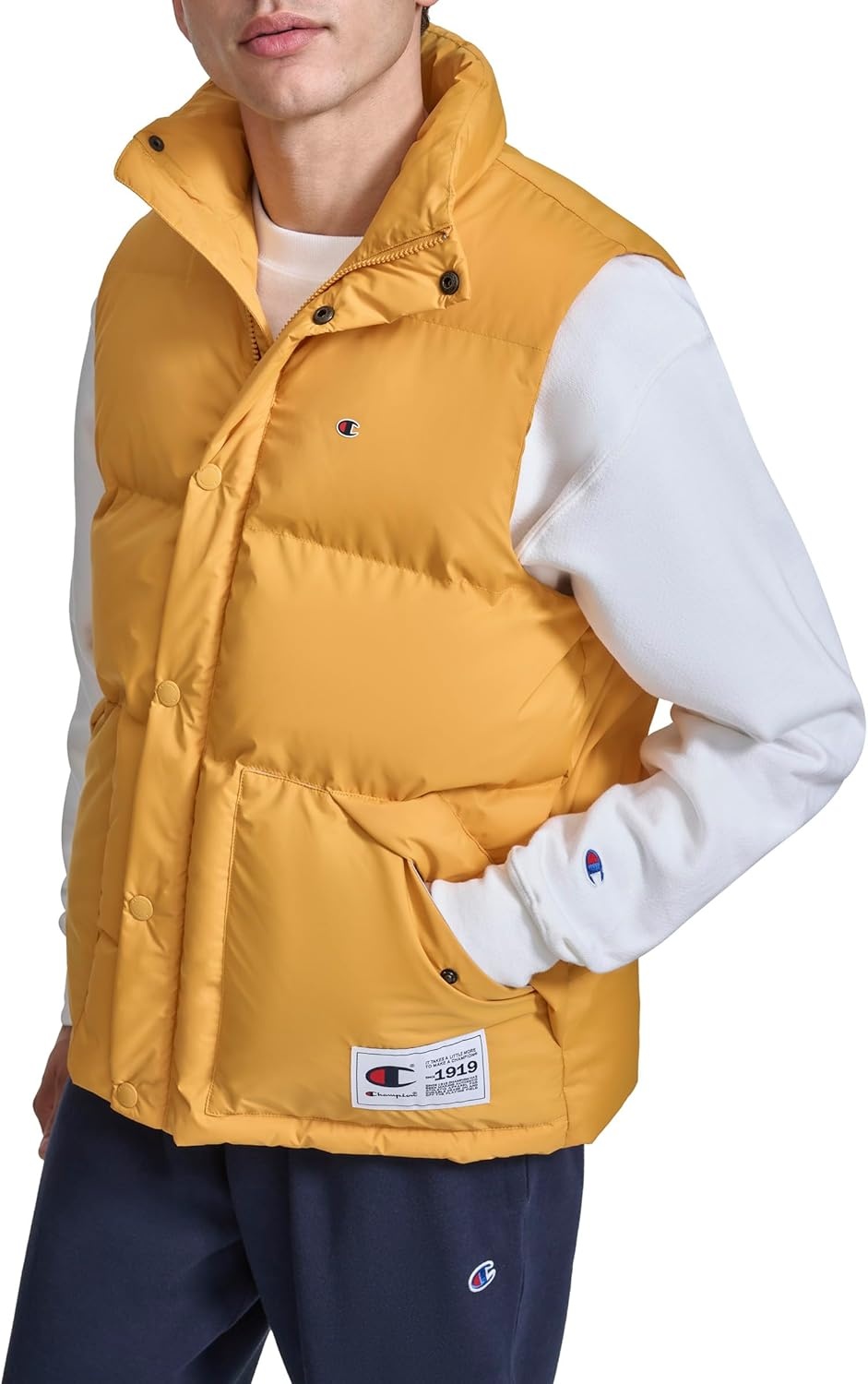 image:imageChampion Mens Puffer Vest With LogoSunflower