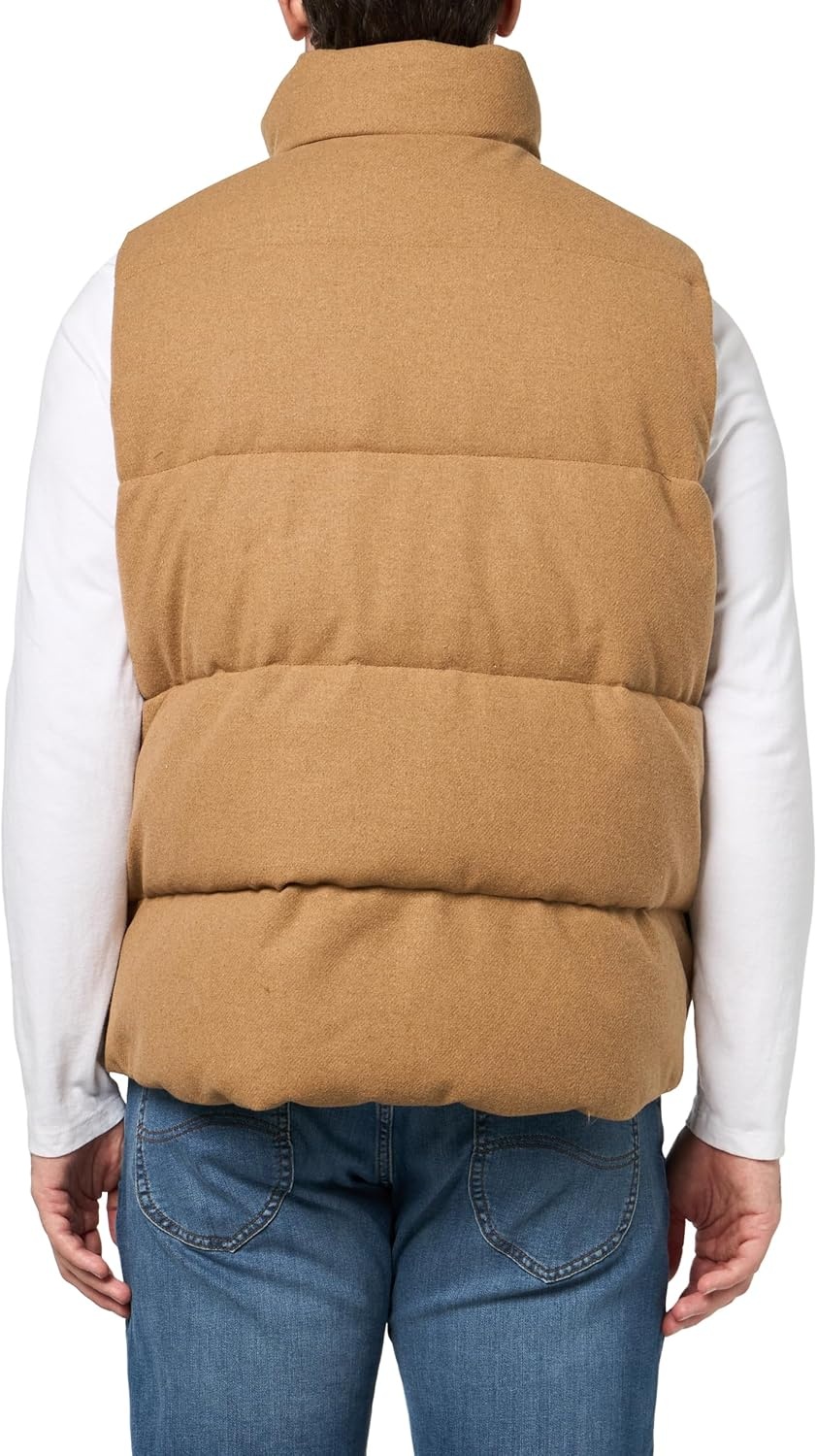 image:imageChampion Mens Puffer Vest With Name LogoCamel Wool Blend