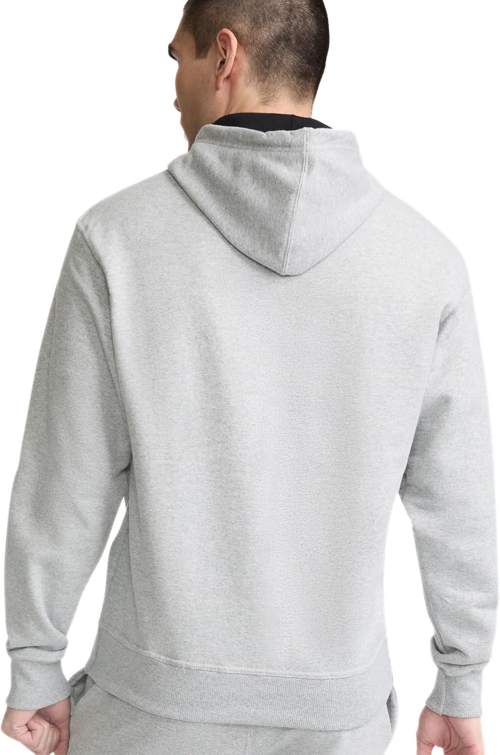 image:imageChampion Mens Pullover Graphic Fleece Hoodie Standard Fit Midweight Fleece Classic Script LogoPlatinum Silver Heather