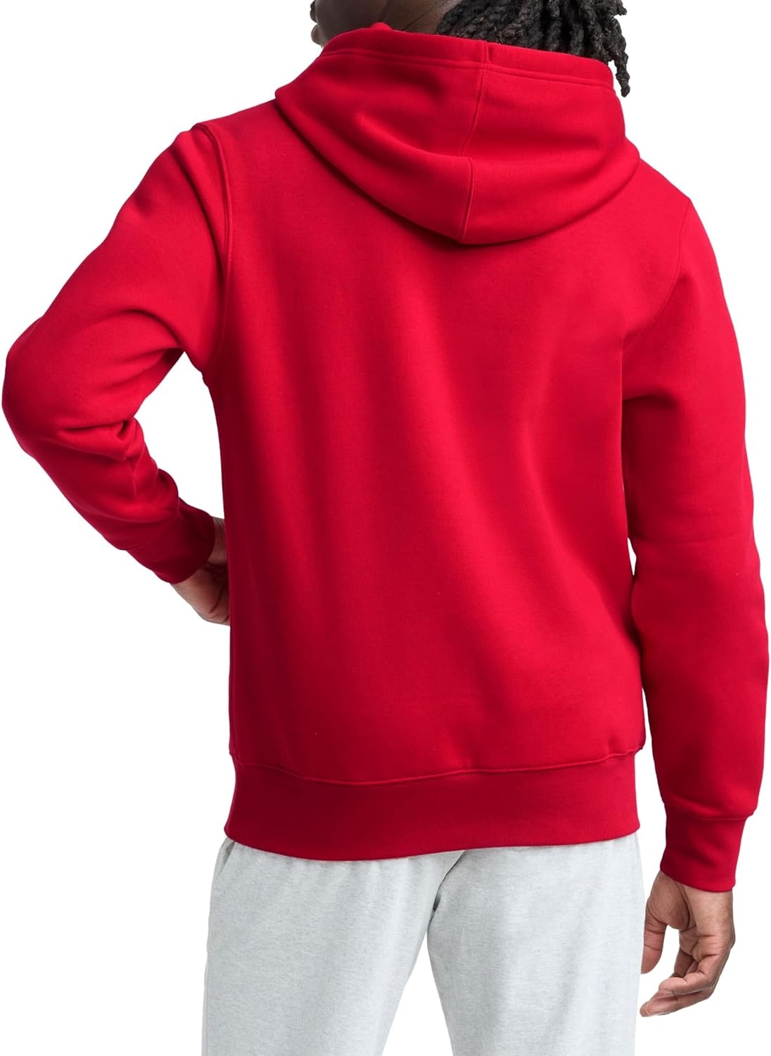 image:imageChampion Mens Pullover Graphic Fleece Hoodie Standard Fit Midweight Fleece Classic Script LogoTango Red