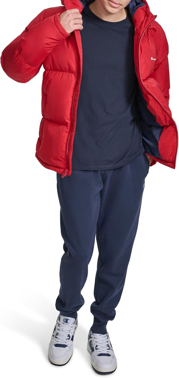 image:imageChampion Mens Quilted Fullzip Hooded Puffer JacketChili Pepper