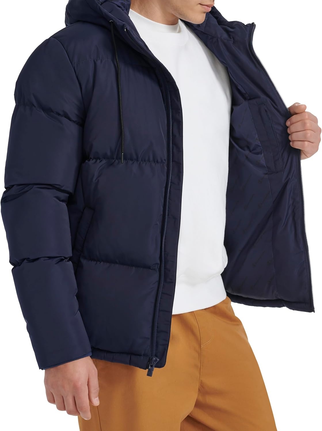 image:imageChampion Mens Quilted Fullzip Hooded Puffer JacketPeacoat