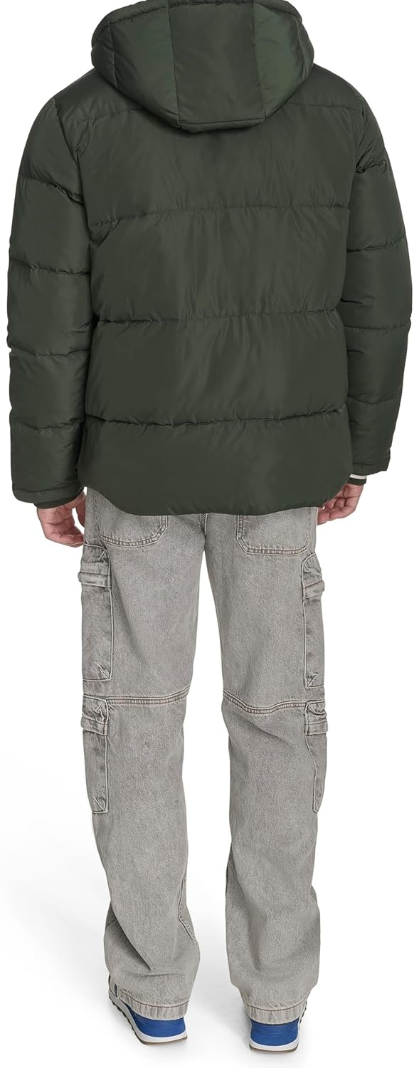 image:imageChampion Mens Quilted Fullzip Hooded Puffer JacketSpruce Patch Pocket