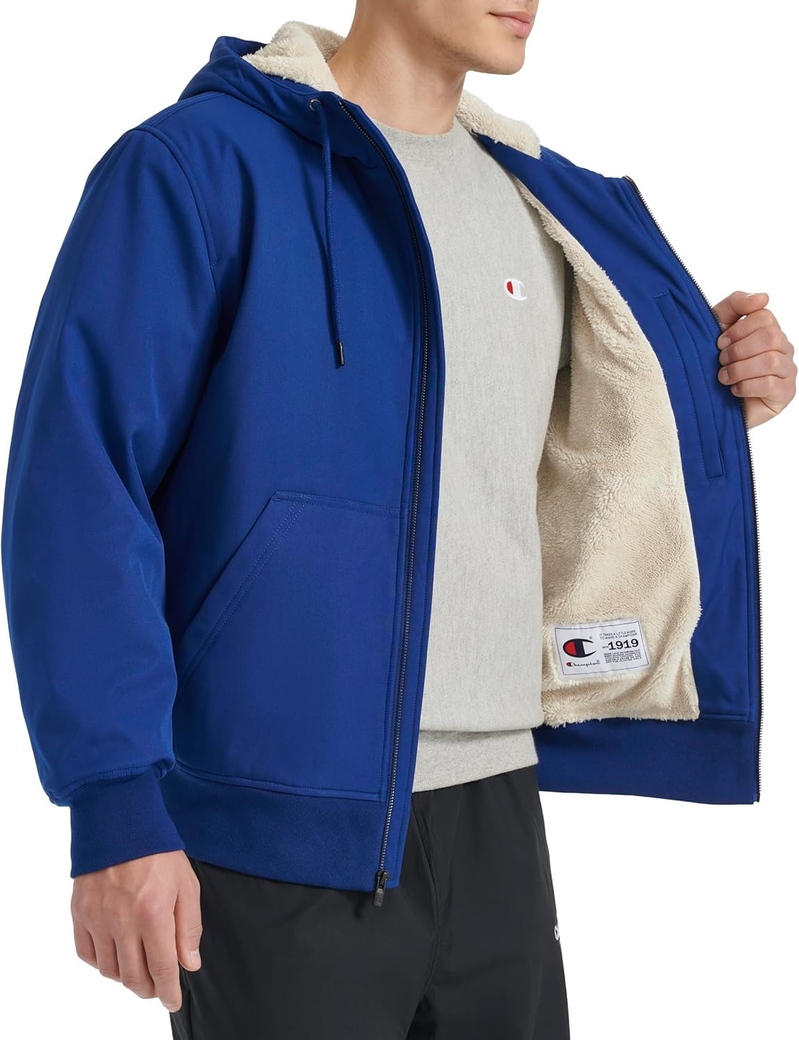 image:imageChampion Mens Sherpa Lined HoodieBlue