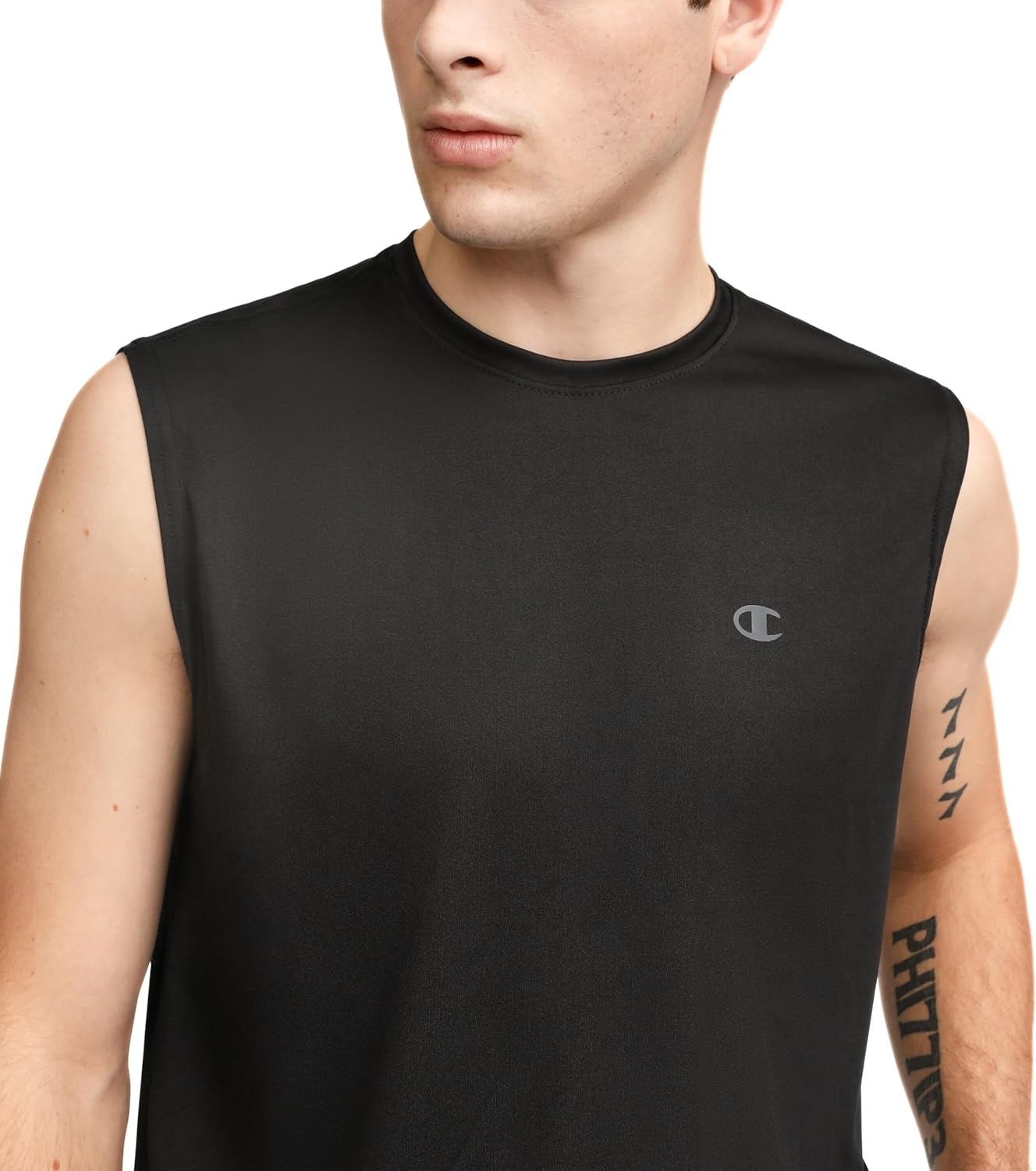 image:imageChampion Mens Sleeveless Tshirt Sport Tank Muscle Tshirt for Men Reg Or Big amp TallBlack