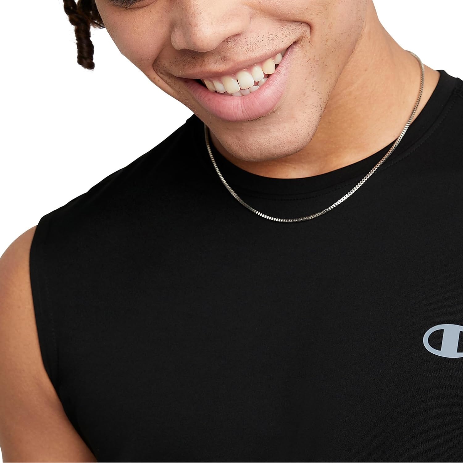 image:imageChampion Mens Sleeveless Tshirt Sport Tank Muscle Tshirt for Men Reg Or Big amp TallBlack
