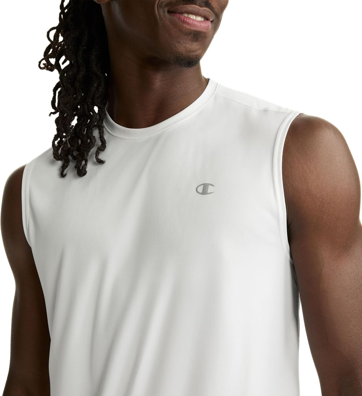 image:imageChampion Mens Sleeveless Tshirt Sport Tank Muscle Tshirt for Men Reg Or Big amp TallWhite