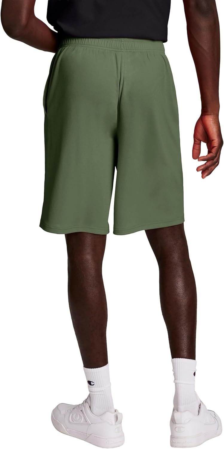 image:imageChampion Mens Sport Shorts Standard Fit 10 Inch Inseam Lightweight Fabric MoistureWickingGround Green