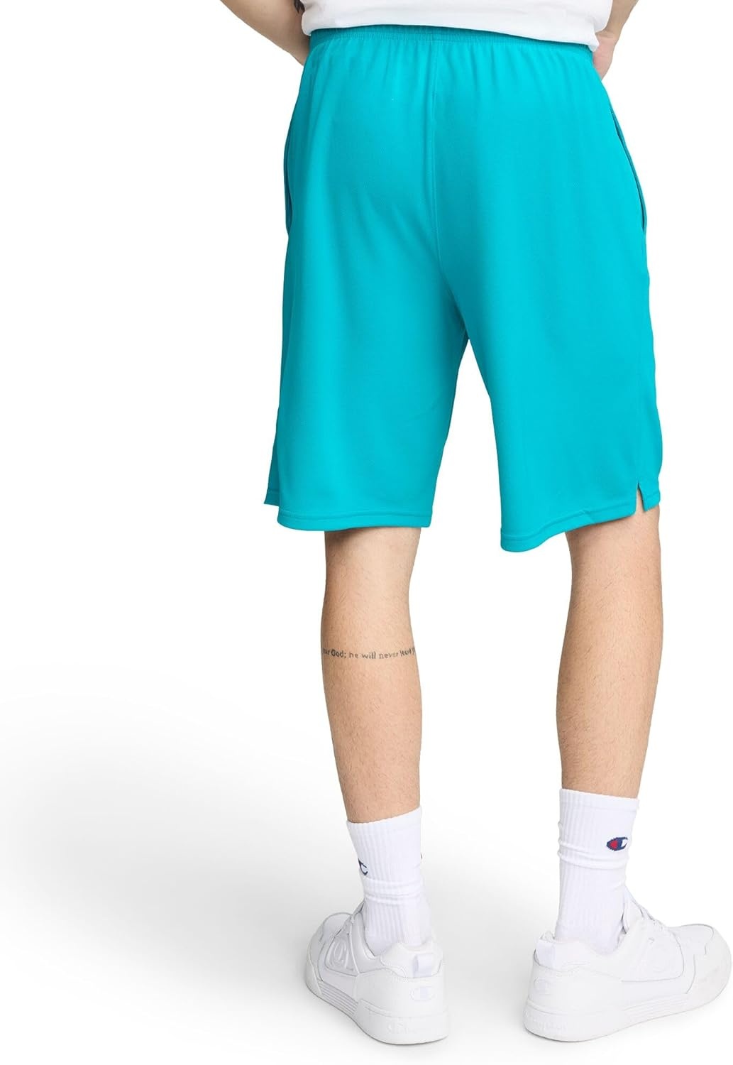 image:imageChampion Mens Sport Shorts Standard Fit 10 Inch Inseam Lightweight Fabric MoistureWickingInfinity Blue