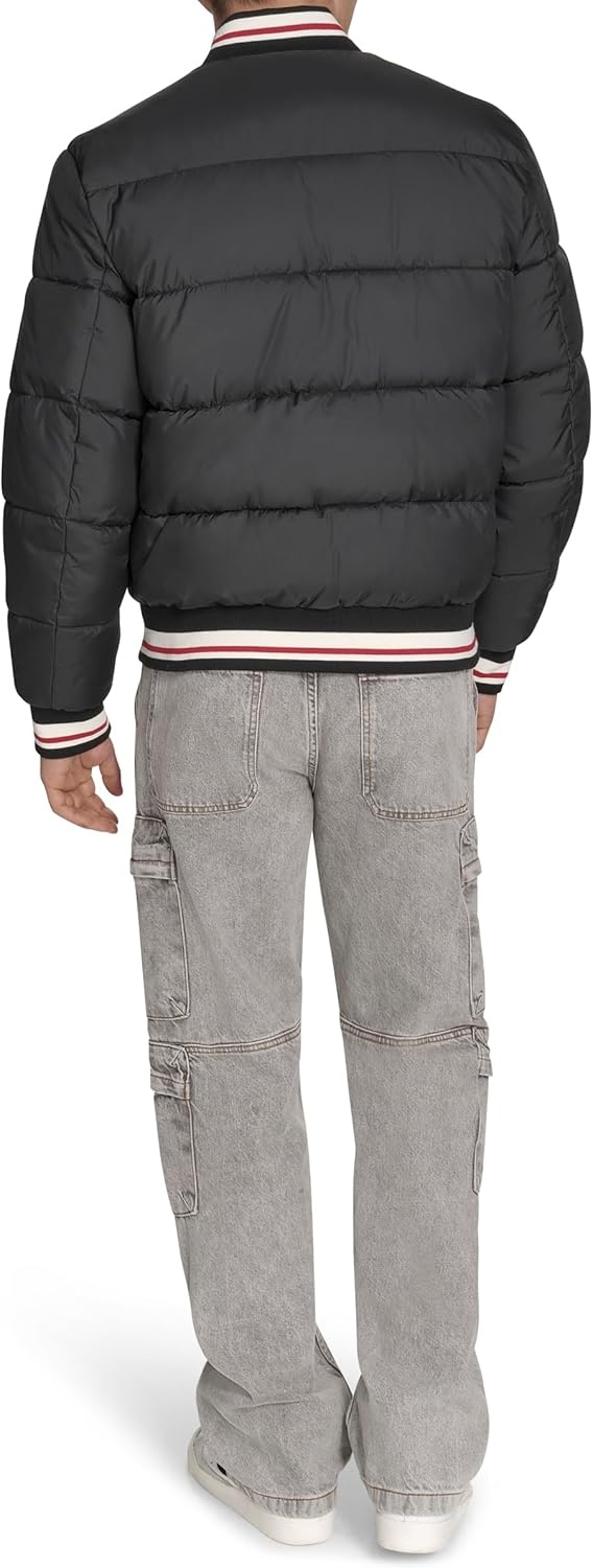 image:imageChampion Mens Varsity Bomber Puffer JacketNew Black Tech