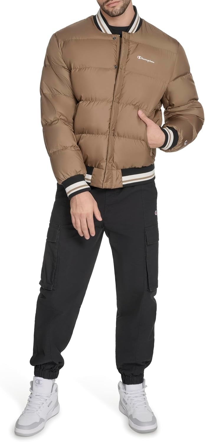 image:imageChampion Mens Varsity Bomber Puffer JacketOtter Tech