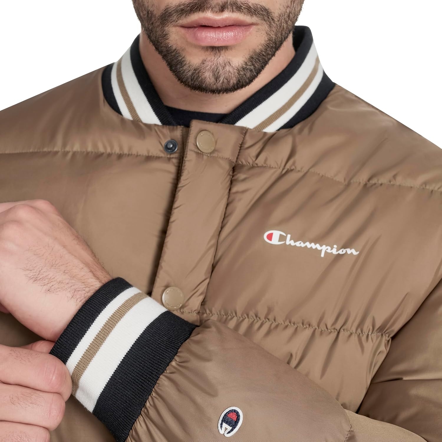 image:imageChampion Mens Varsity Bomber Puffer JacketOtter Tech