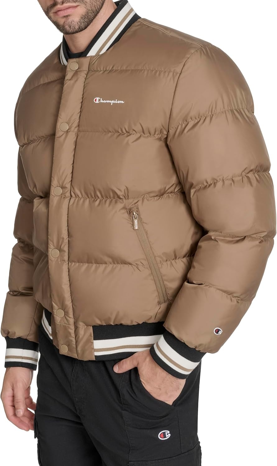 image:imageChampion Mens Varsity Bomber Puffer JacketOtter Tech