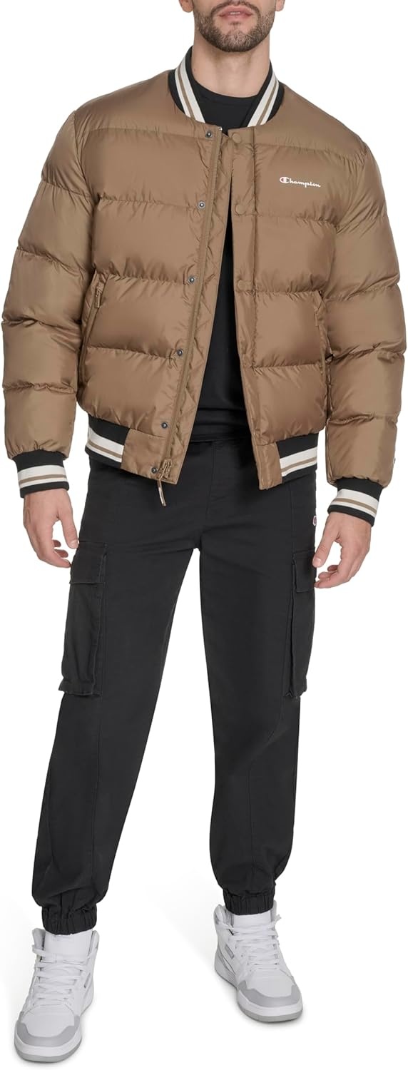 image:imageChampion Mens Varsity Bomber Puffer JacketOtter Tech