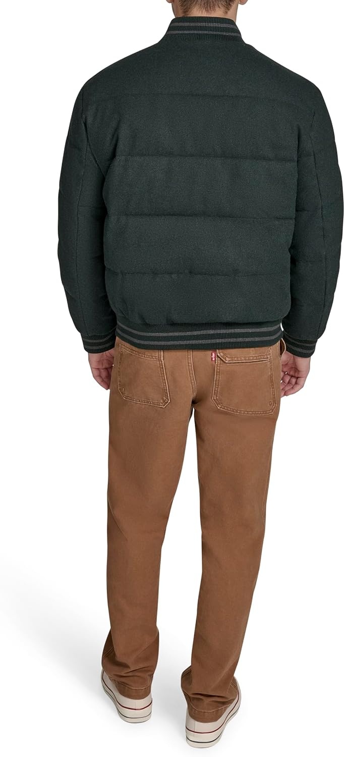 image:imageChampion Mens Varsity Bomber Puffer JacketPine Wool