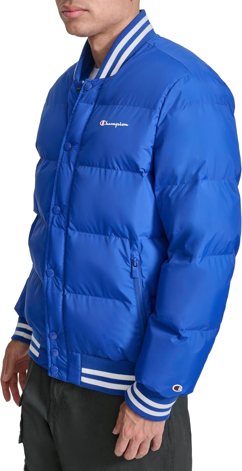 image:imageChampion Mens Varsity Bomber Puffer JacketSurf the Web