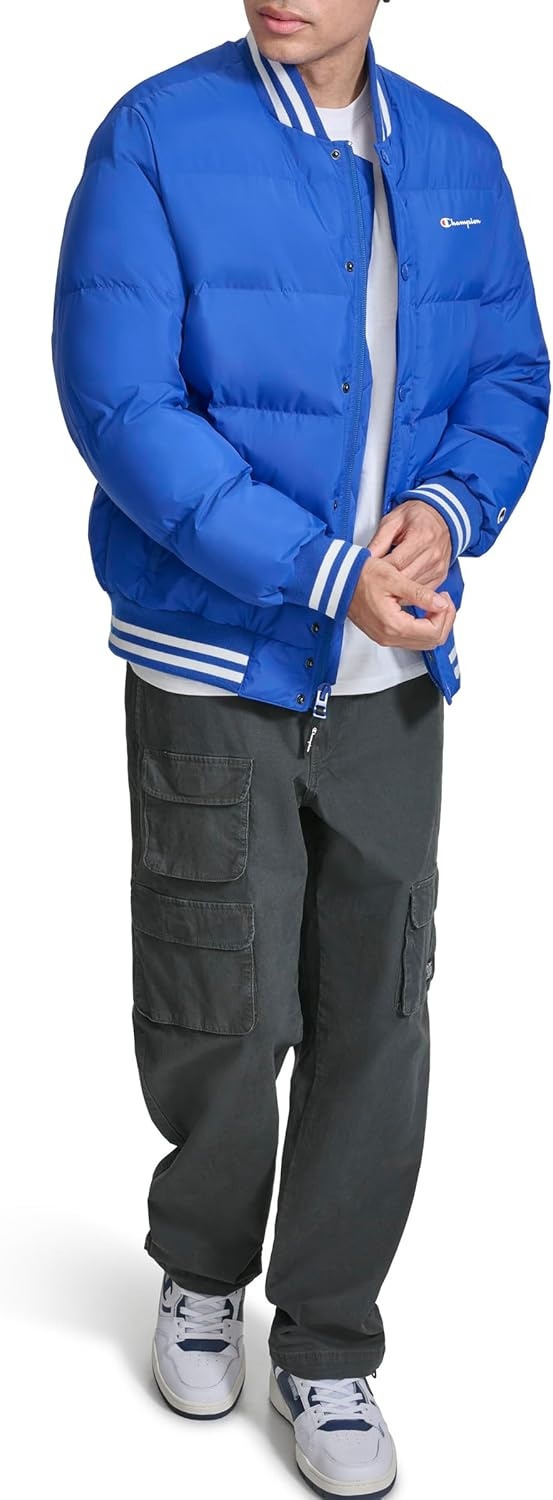 image:imageChampion Mens Varsity Bomber Puffer JacketSurf the Web