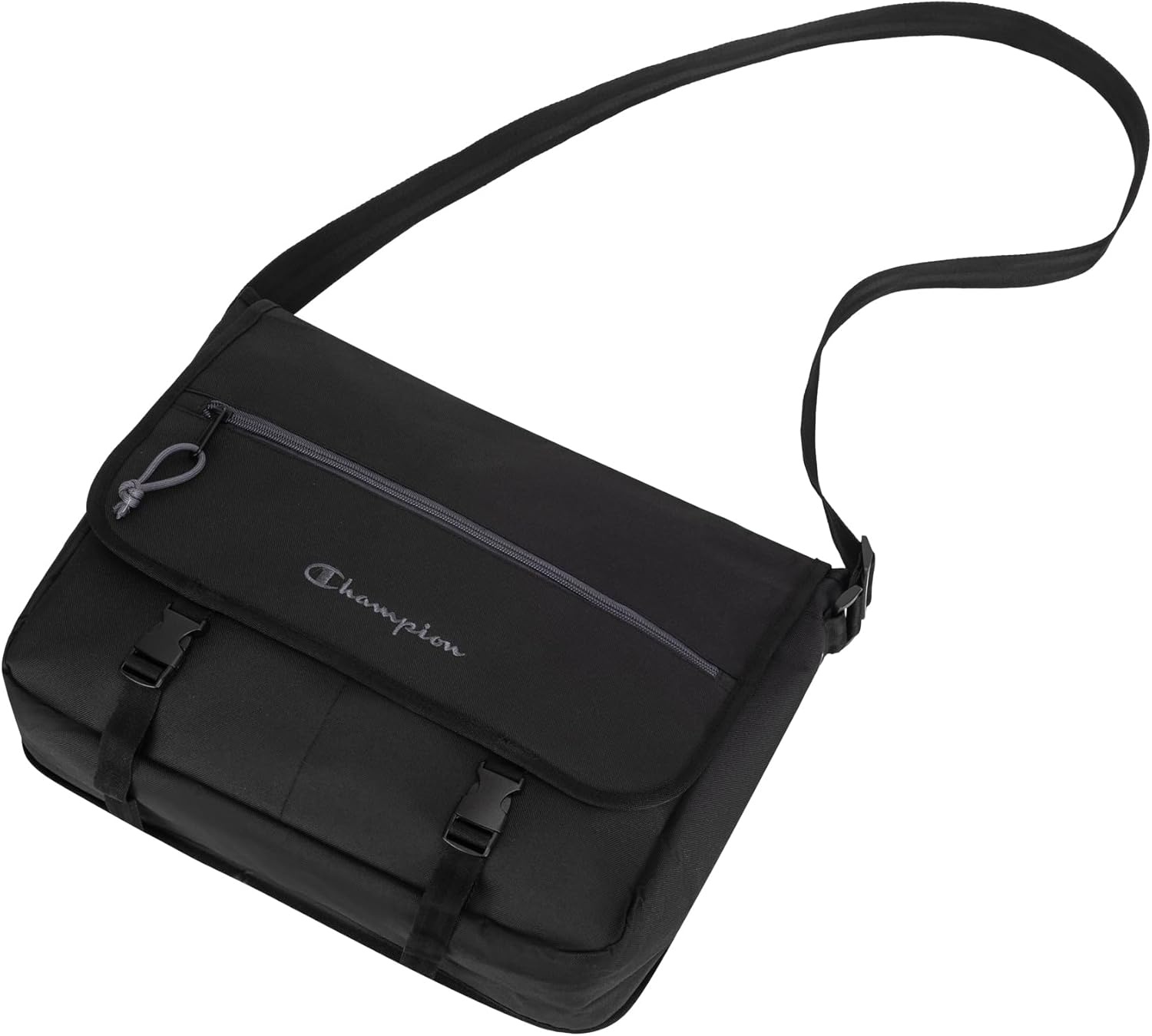 image:imageChampion Phase Messenger Bag With Padded Laptop Sleeve Adjustable Strap for Work Travel OfficeBlackNine Iron