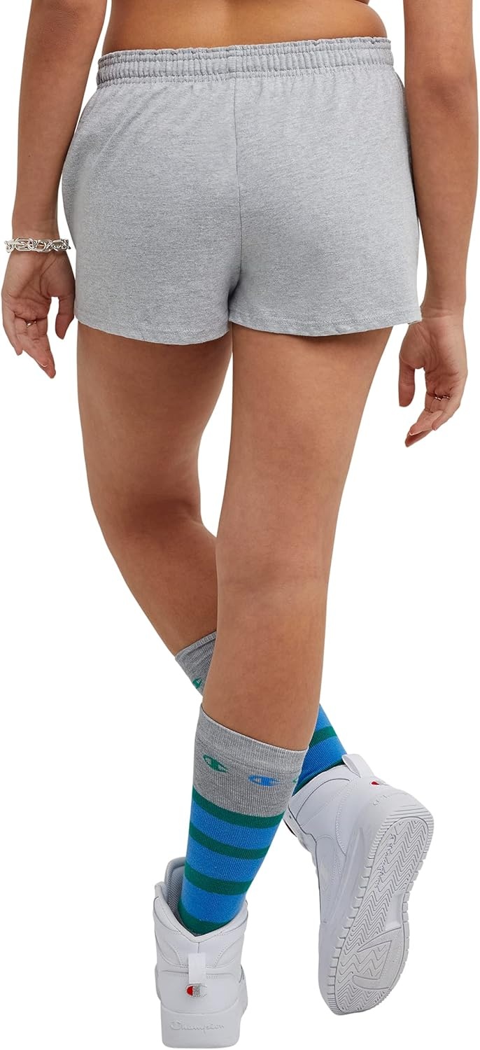 image:imageChampion Womens 35 Practice Short Retired ColorsOxford Gray Small Script