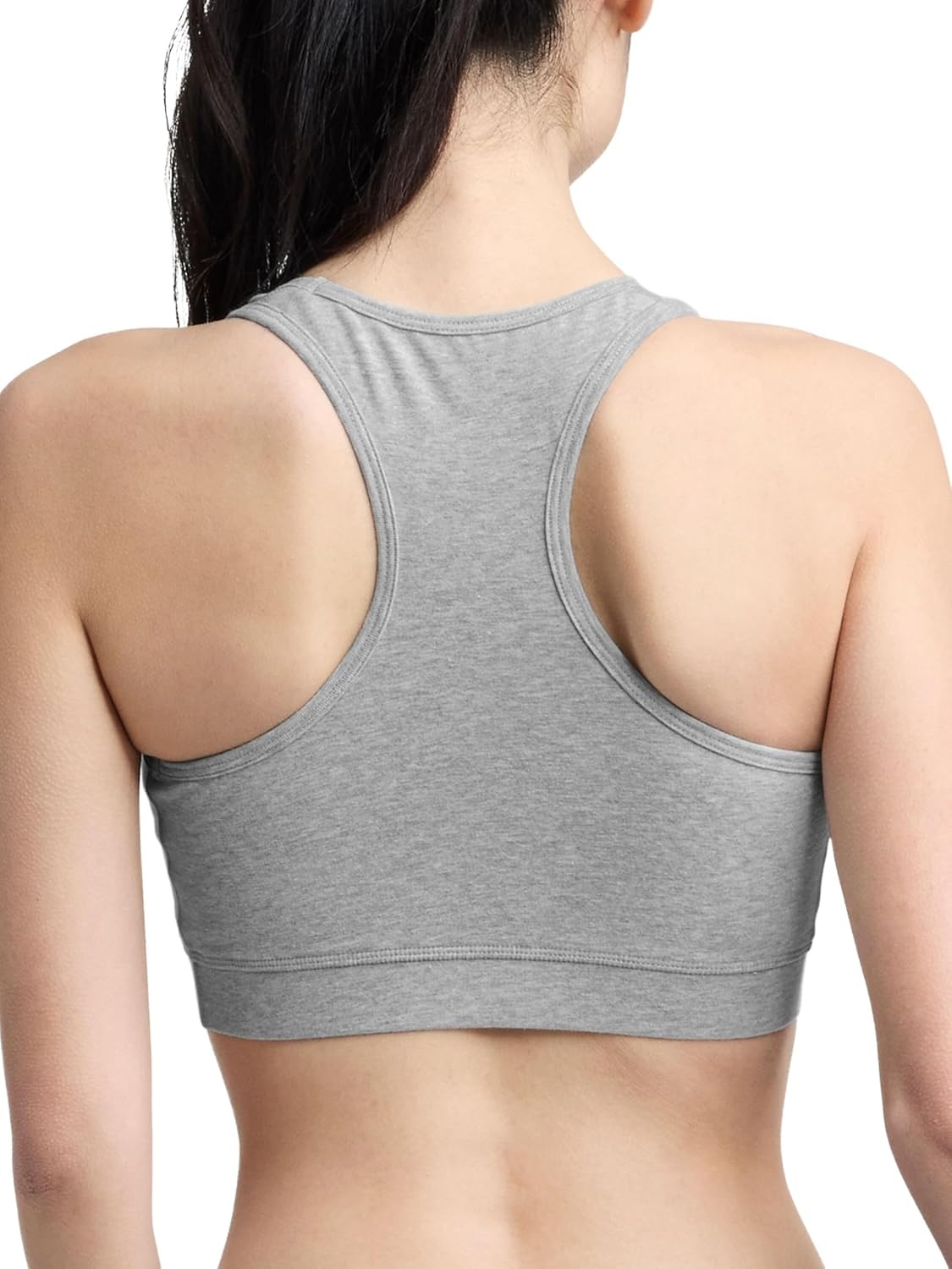 image:imageChampion Womens Champion Script Sports Bra Flexible FitOxford Gray Heather Script Logo