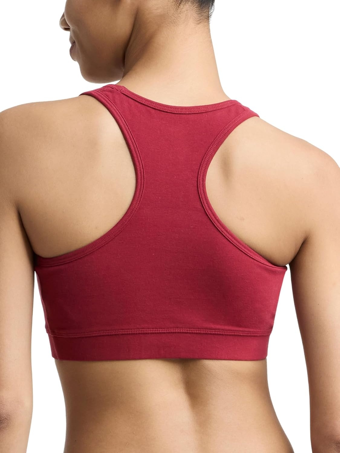image:imageChampion Womens Champion Script Sports Bra Flexible FitPomegranate Script Logo