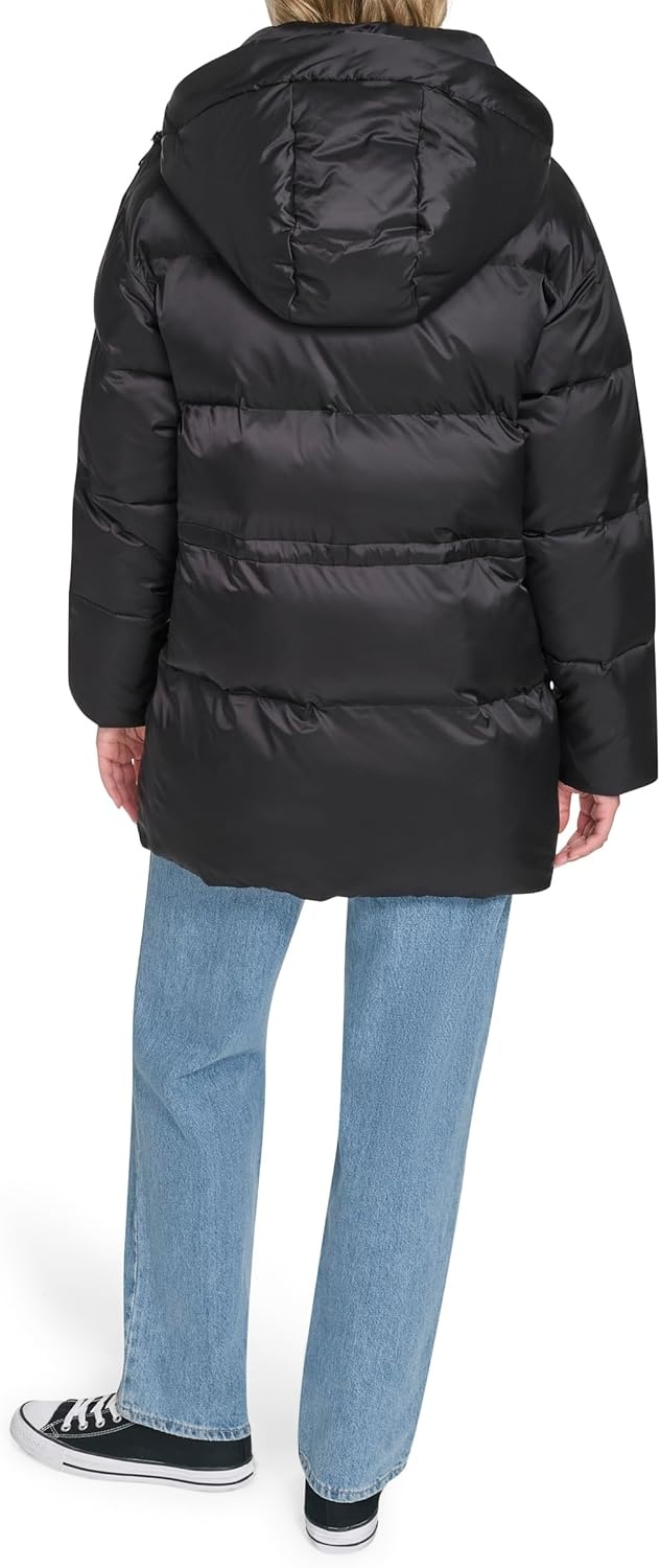 image:imageChampion Womens Cinch Waist Quilted Puffer JacketBlack