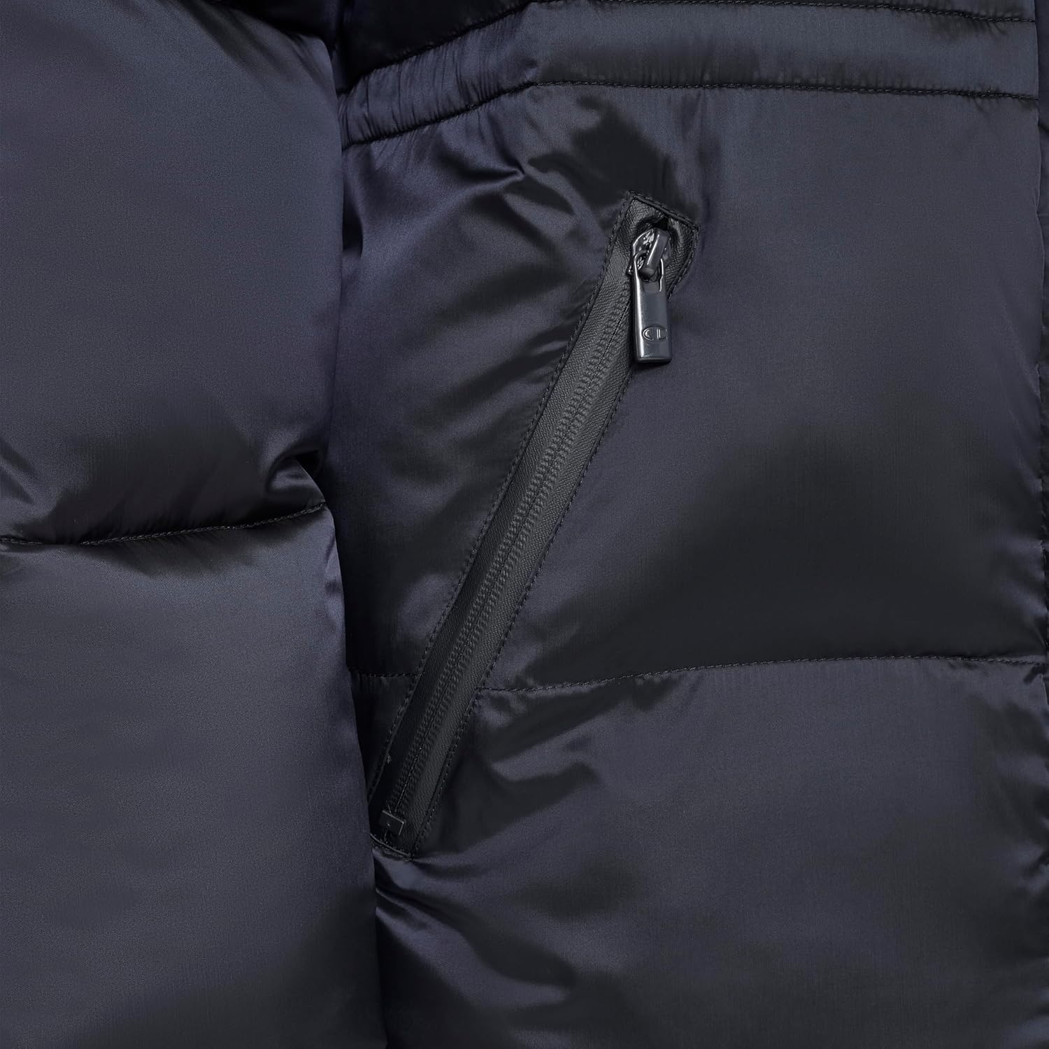 image:imageChampion Womens Cinch Waist Quilted Puffer JacketNavy