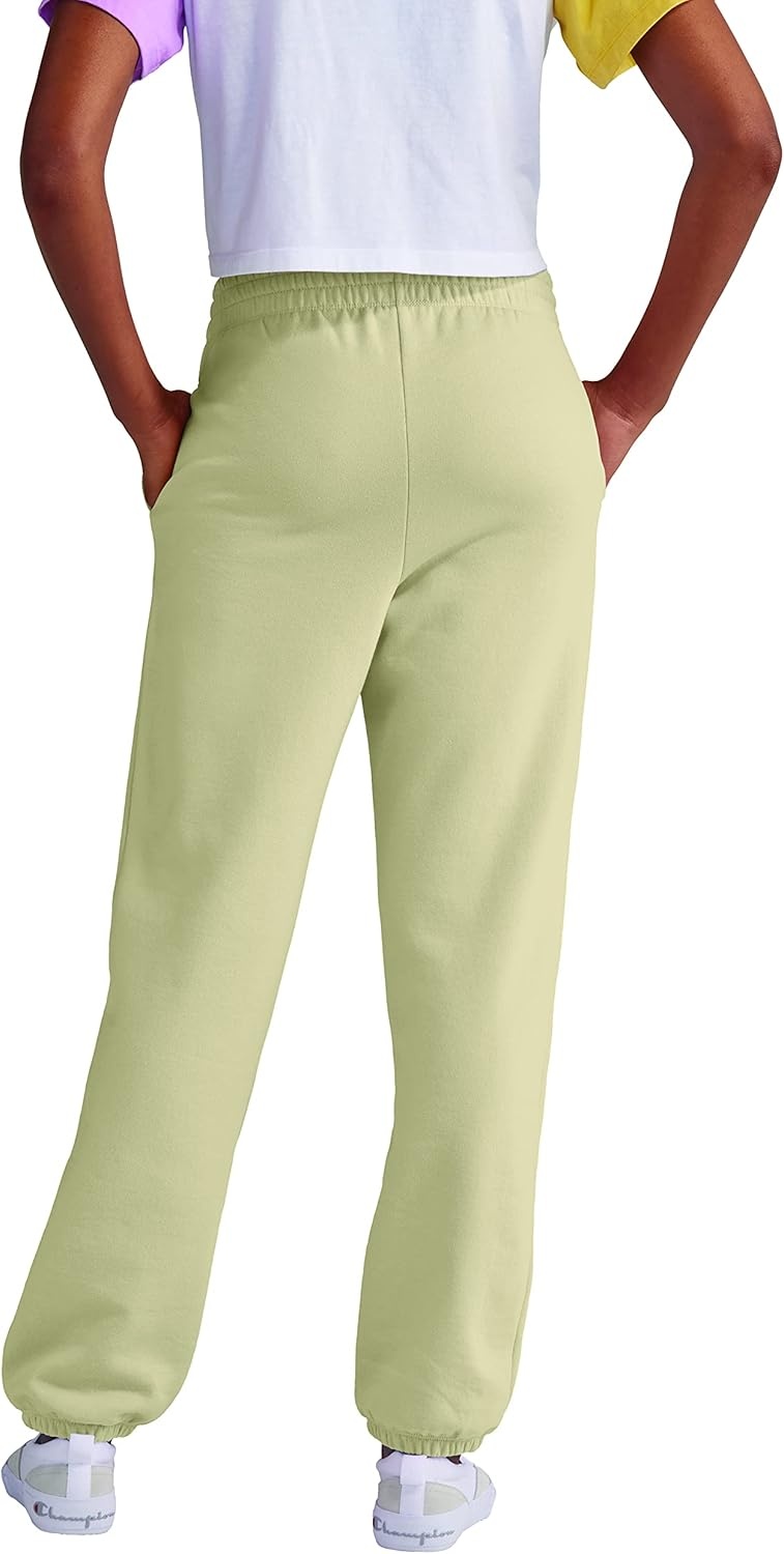 image:imageChampion Womens CinchedBottom Fleece Sweatpants Oversized Fit MidweightCountry Walnut