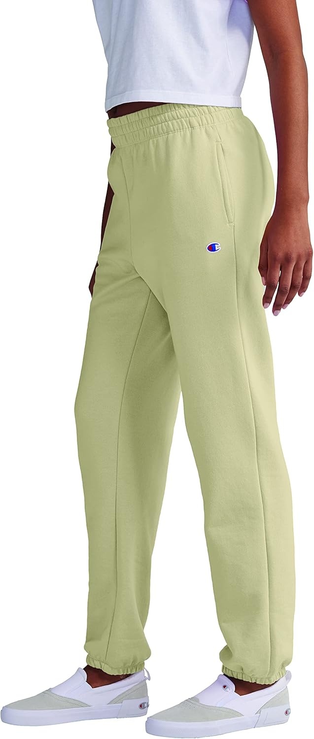 image:imageChampion Womens CinchedBottom Fleece Sweatpants Oversized Fit MidweightCountry Walnut