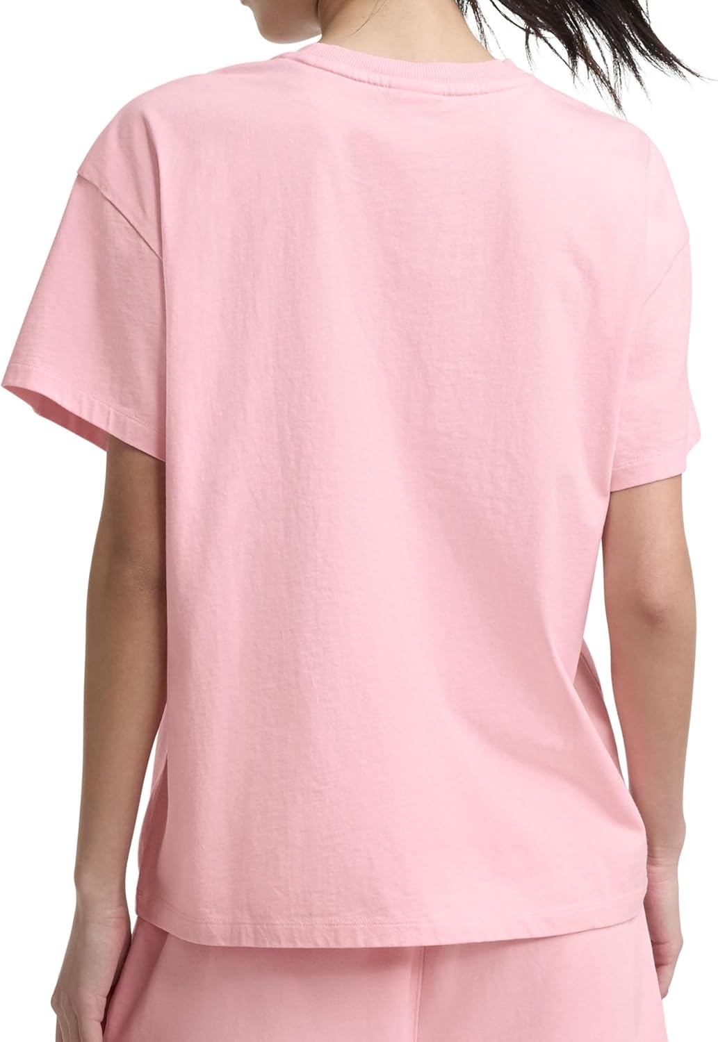 image:imageChampion Womens Classic Short Sleeve Graphic TShirt Loose Fit Script LogoRose Shadow Tonal Script Logo