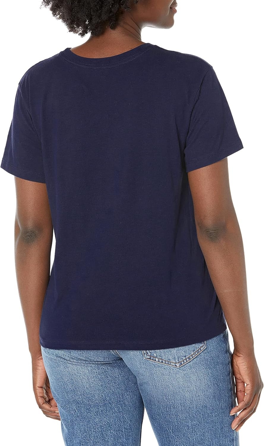 image:imageChampion Womens Classic Short Sleeve Graphic TShirt Standard Fit Script LogoAthletic Navy Classic Script Logo