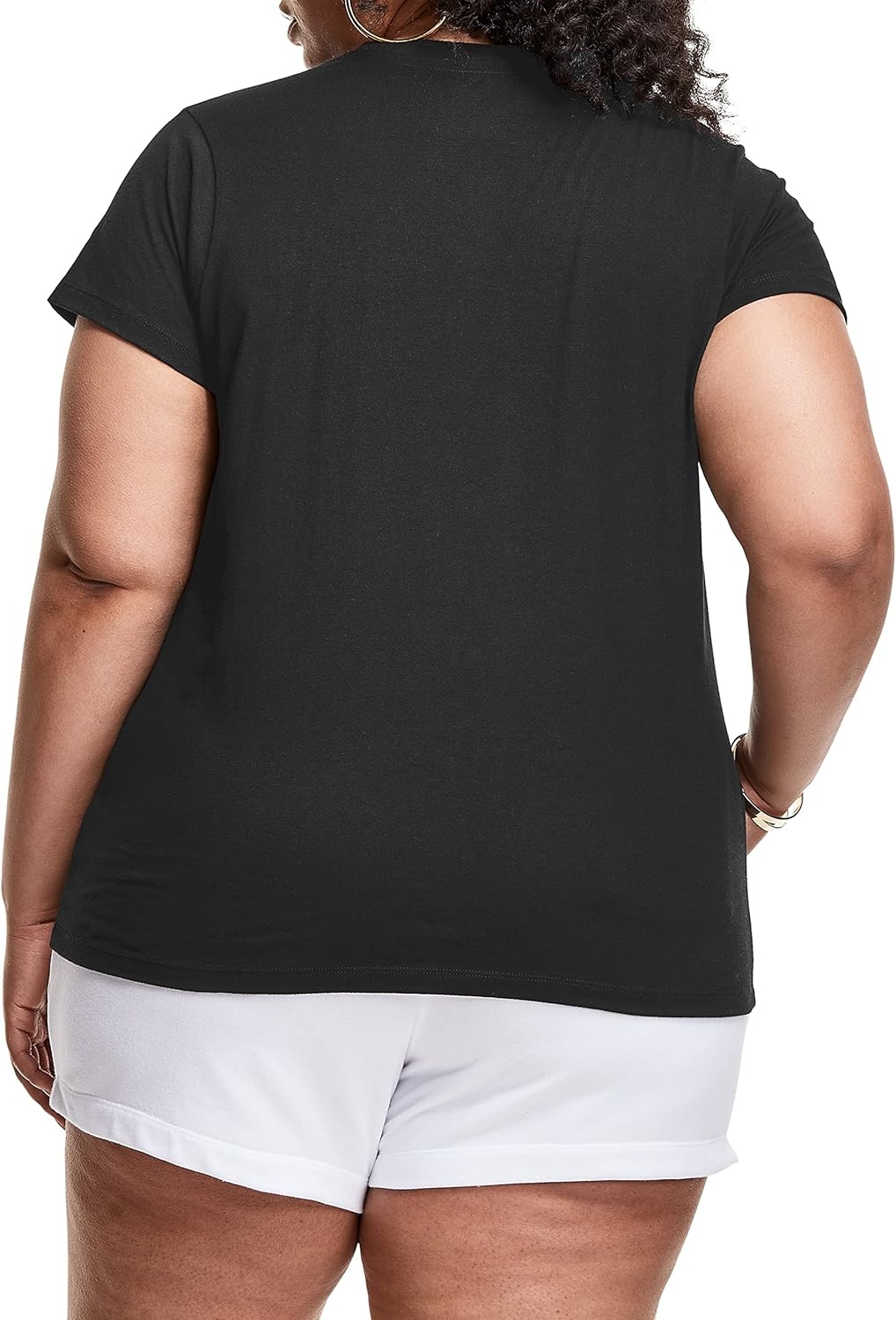 image:imageChampion Womens Classic Short Sleeve Graphic TShirt Standard Fit Script LogoBlack Classic Script Logo