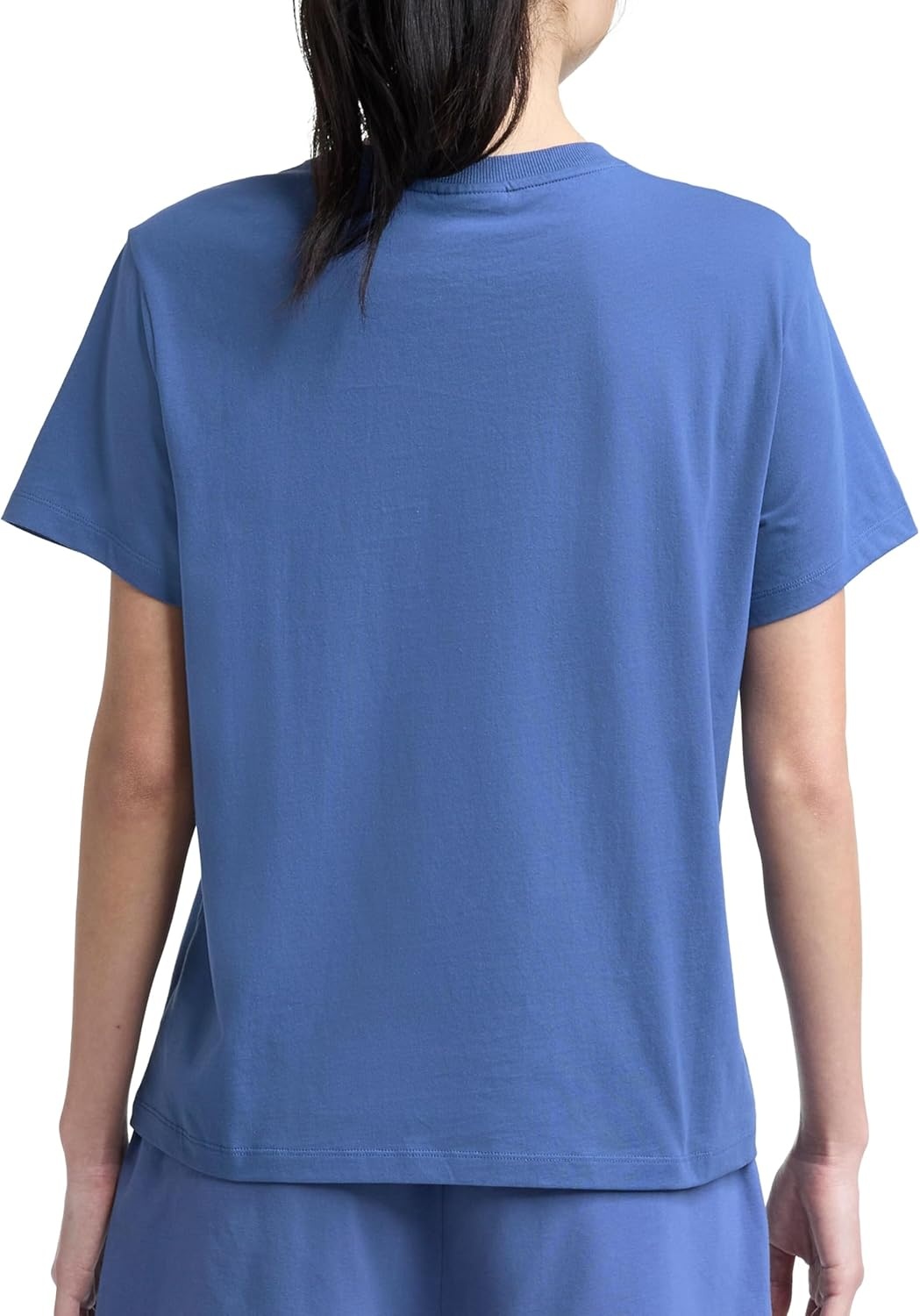 image:imageChampion Womens Classic Short Sleeve Graphic TShirt Standard Fit Script LogoCoastal Fjord