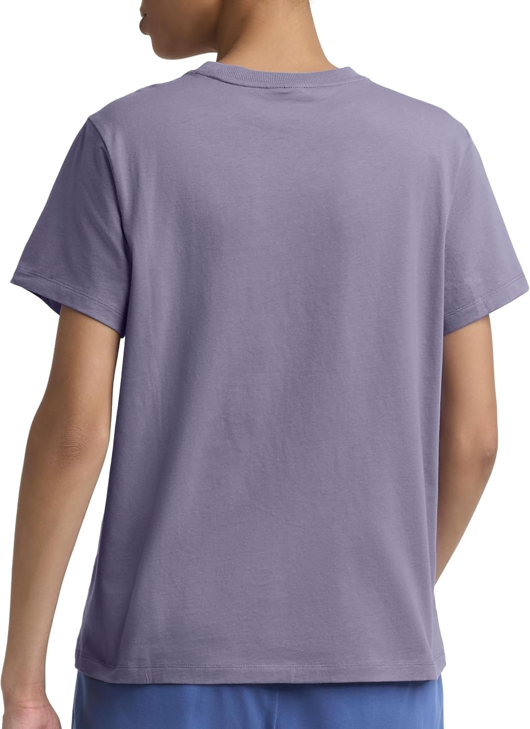 image:imageChampion Womens Classic Short Sleeve Graphic TShirt Standard Fit Script LogoDaybreak
