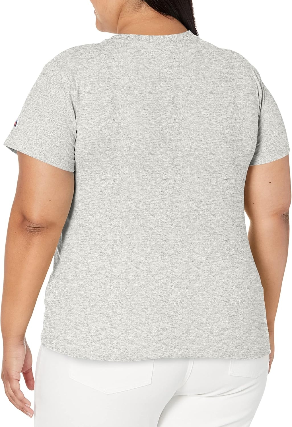 image:imageChampion Womens Classic Short Sleeve Graphic TShirt Standard Fit Script LogoOxford Gray Small Script