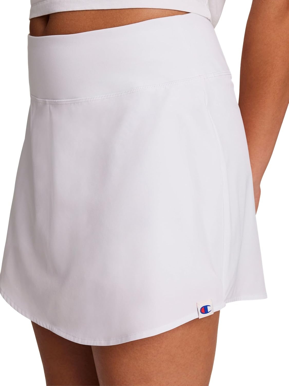 image:imageChampion Womens Courtside 15 Skort Standard Fit 3 Inner ShortBright White C Logo