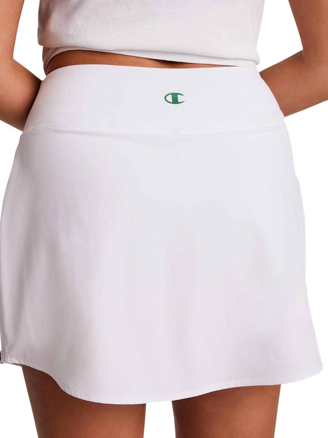 image:imageChampion Womens Courtside 15 Skort Standard Fit 3 Inner ShortBright White C Logo