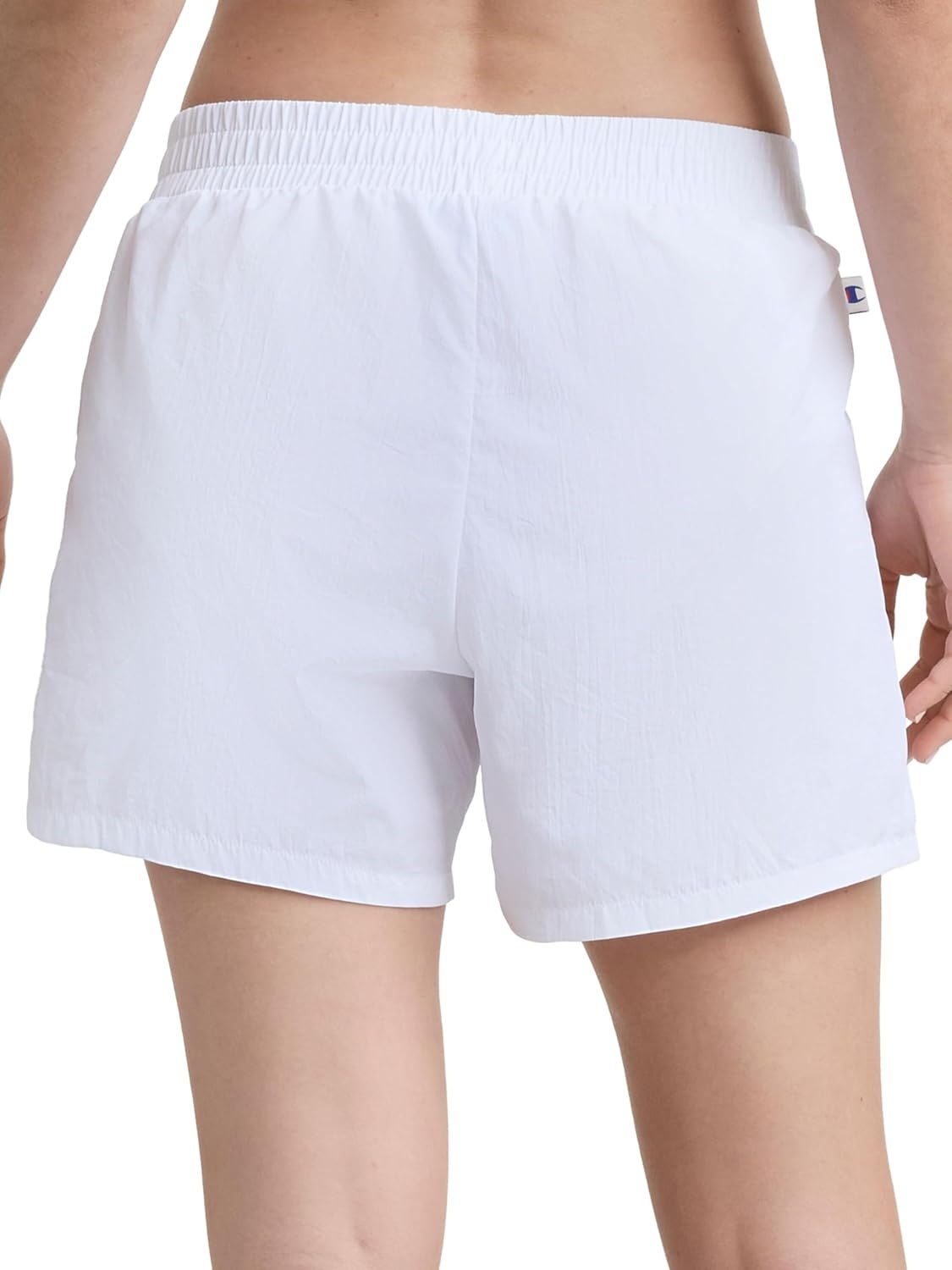image:imageChampion Womens Courtside 5 Short with Piping Standard Fit Crinkle NylonBright White