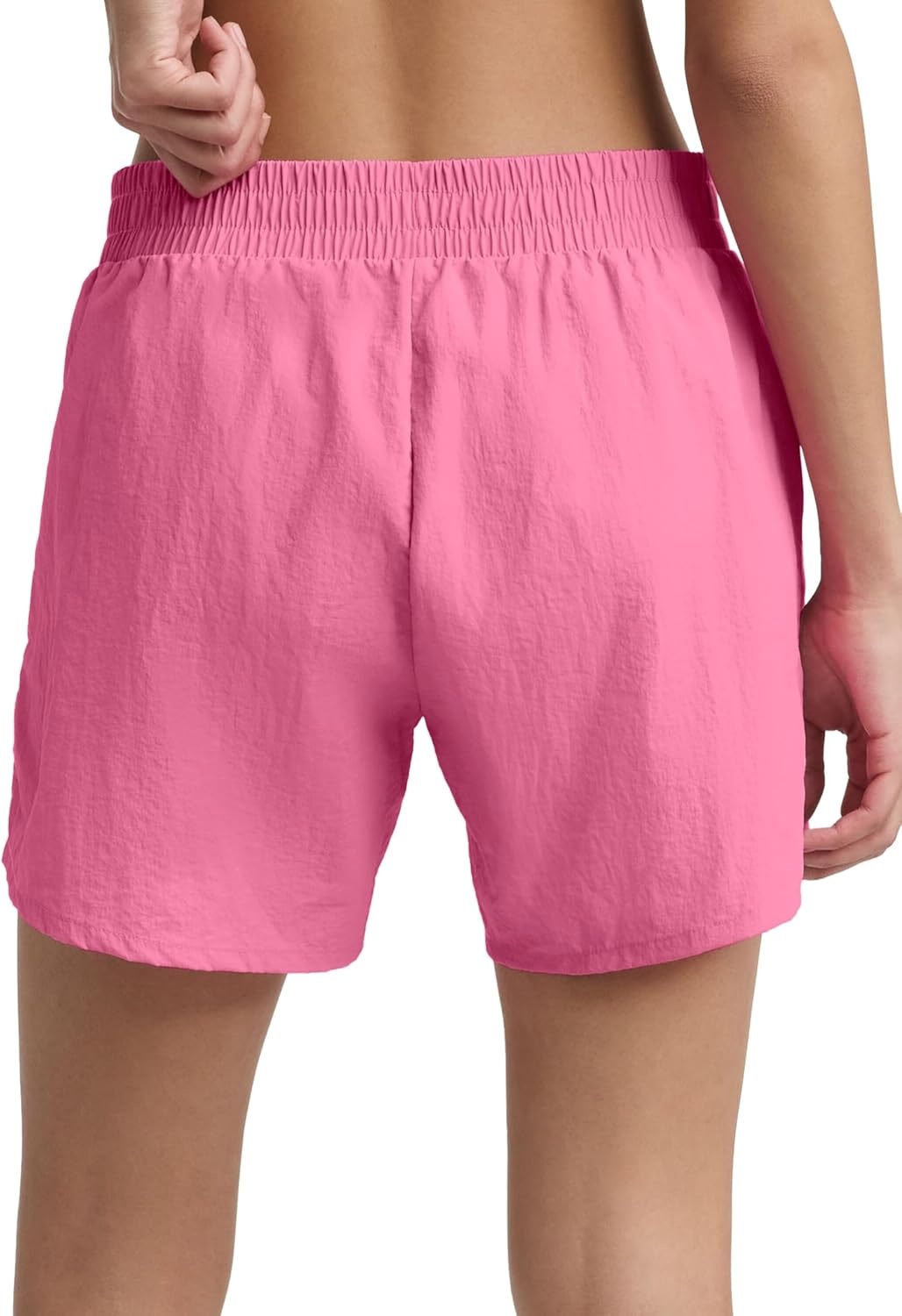 image:imageChampion Womens Courtside 5 Short with Piping Standard Fit Crinkle NylonPink Cosmos
