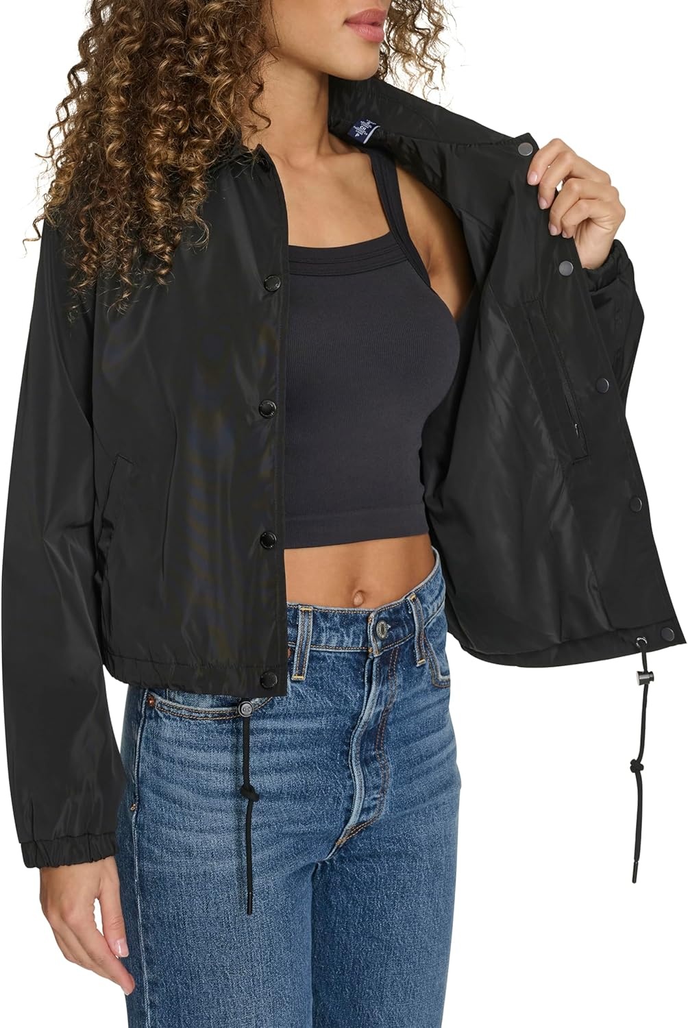 image:imageChampion Womens Cropped Coached JacketBlack