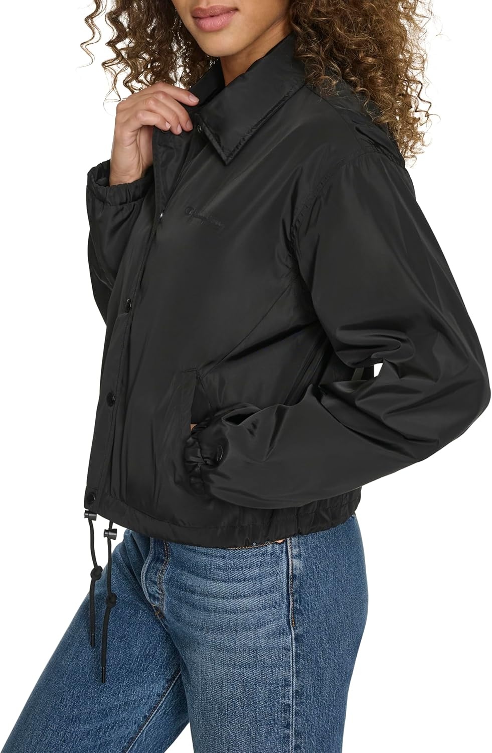 image:imageChampion Womens Cropped Coached JacketBlack