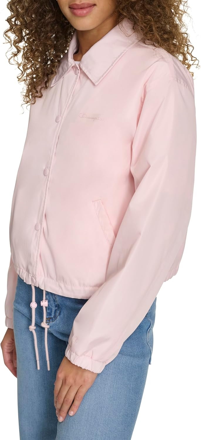 image:imageChampion Womens Cropped Coached JacketLight Pink