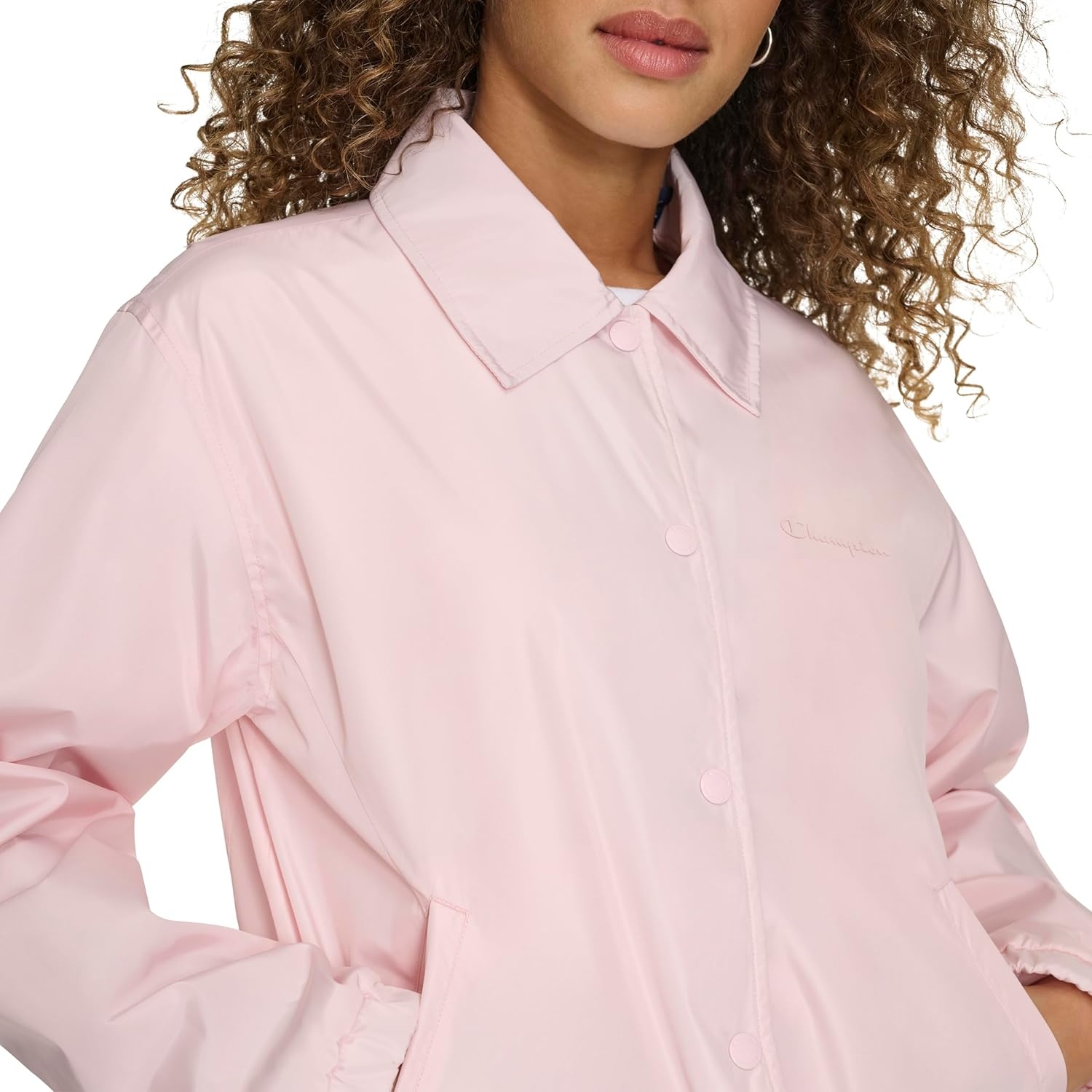 image:imageChampion Womens Cropped Coached JacketLight Pink