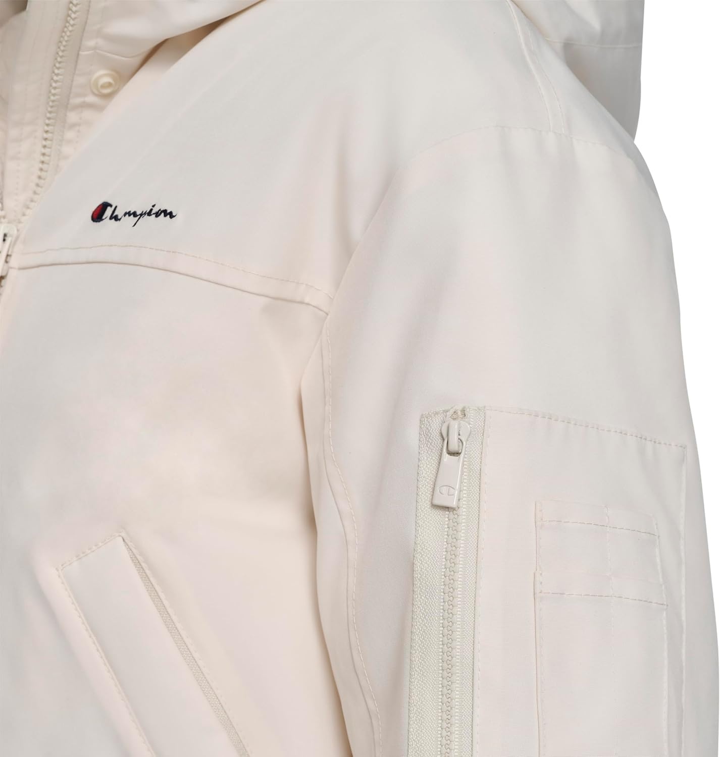 image:imageChampion Womens Cropped Hooded Ski BomberWhite