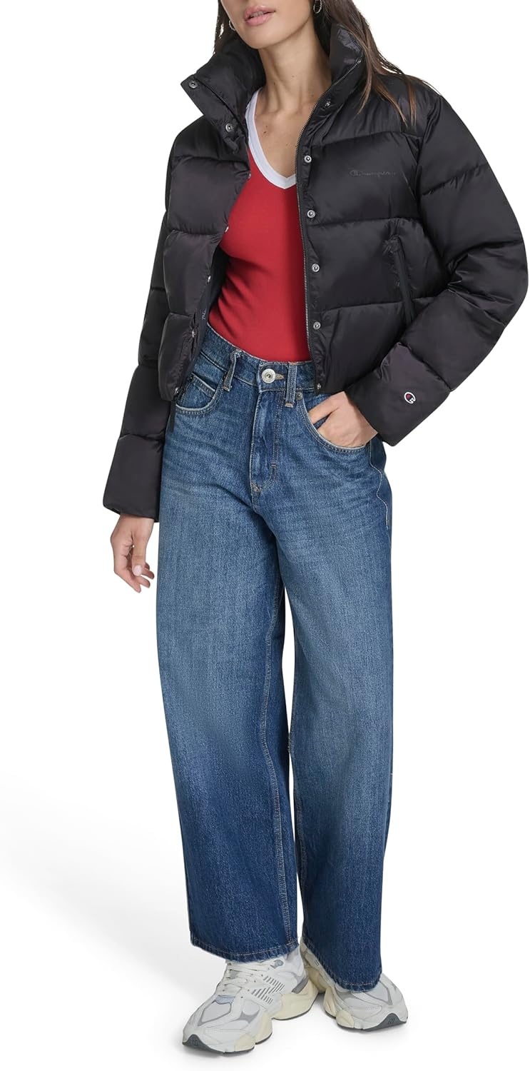 image:imageChampion Womens Cropped Puffer JacketBlack