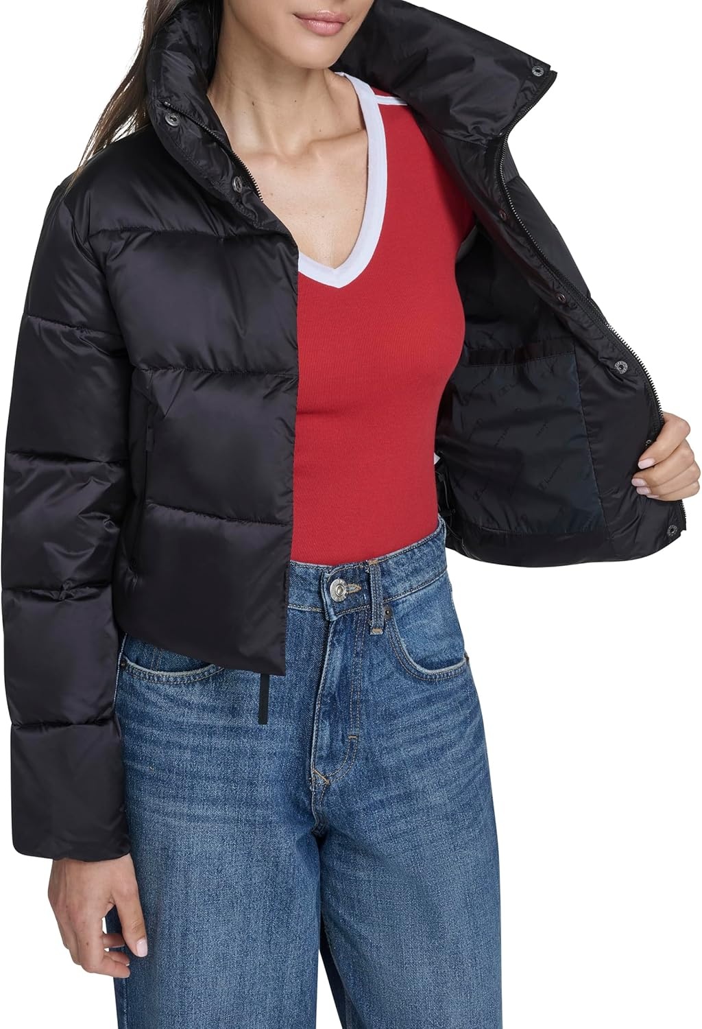 image:imageChampion Womens Cropped Puffer JacketBlack