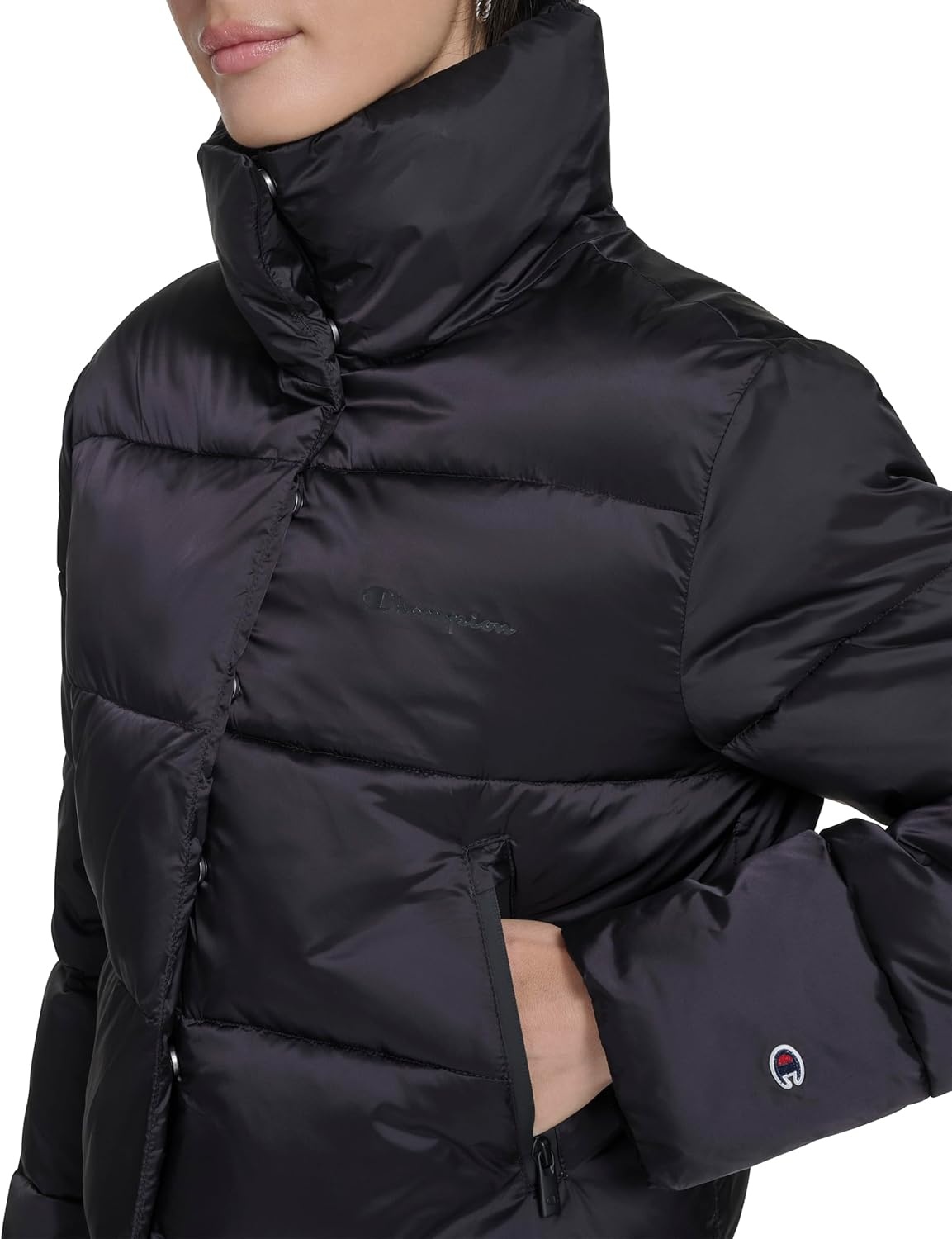 image:imageChampion Womens Cropped Puffer JacketBlack