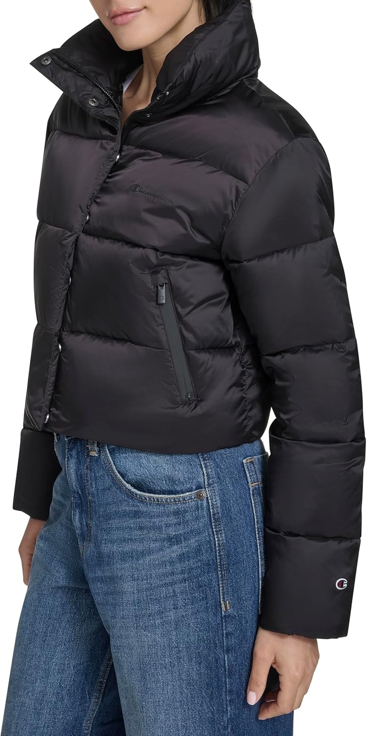 image:imageChampion Womens Cropped Puffer JacketBlack